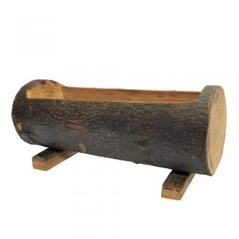 ウッドプランターL プランター 天然木 ナチュラル 切り株 フラワーポット 幅480