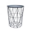 ジ-ニアルワイヤーコンテナ&トレイS ラック アイアン 組立式 棚 インダストリアル 直径390