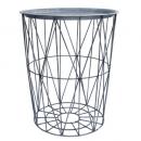 ジ-ニアルワイヤーコンテナ&トレイL ラック アイアン 組立式 棚 インダストリアル 直径440