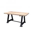 インダストリアルベンチ02ショート テーブル アイアン ナチュラル 木製 おしゃれ 幅850