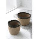 ハプロ・ジュートカップカバーセット 麻 ナチュラル かご おしゃれ ブラウン 直径17～22