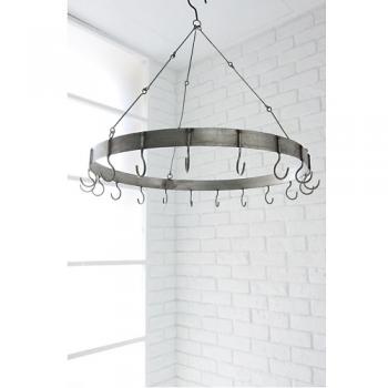 クロムサークルフックハンガー アンティーク調 シルバー ディスプレイ おしゃれ 高さ65