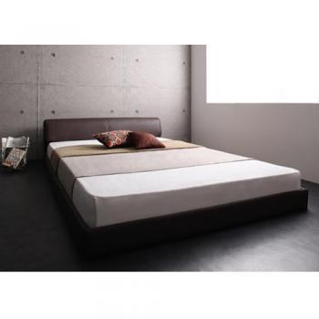 モダンデザインレザーフロアベッド【SOFLE】ソフレ 【フレームのみ】