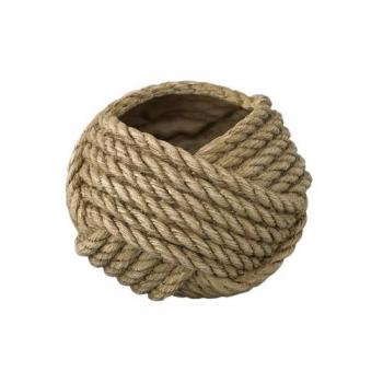 SPICE ロープポット ブラウン フラワーポット 小物入れ 2個セット おしゃれ 高さ10