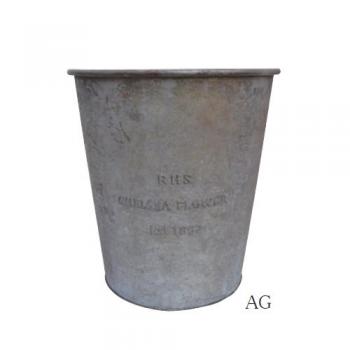 R.T.ポットカバーL-AG ガーデニング プランターカバー 植物 グレー アンティーク調 おしゃれ