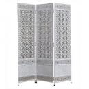 SPICE 3連 ビーズパーテーション フラワー Sサイズ シャビー ホワイト おしゃれ 高さ140