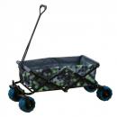 SPICE バカンス 折りたたみキャリーカート ブロックチェック グレー 高さ50