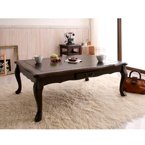 ヨーロピアン調スウィートデザインこたつテーブル【Chocola】ショコラ