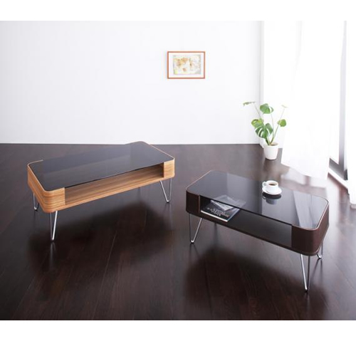 曲げ木ガラステーブル【Sophie】ソフィー