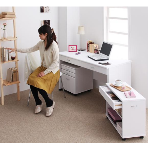 本格派!シンプルシステムデスク3点セット【CREA】クレア