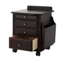 コンセントつき天然木ベッドサイドテーブル【comfo.】コンフォ