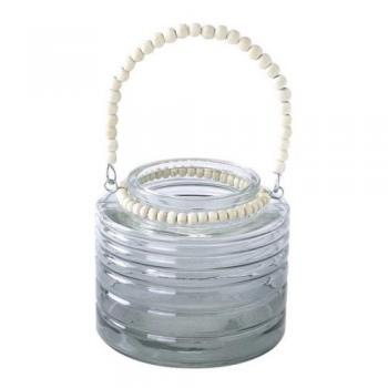 SPICE enrich チェーンハンドルガラスキャンドル用ベース スモーク おしゃれ 高さ13