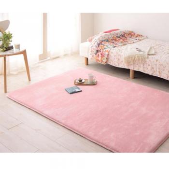 低反発マイクロファイバークッションラグ[Folia]フォリア