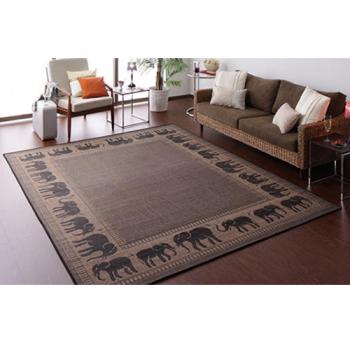 ベルギー製アジアンテイストウィルトン織ラグ【Tanga】タンガ