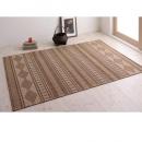 ベルギー製 アジアンテイスト ウィルトン織ラグ&マット【Tran】トラン