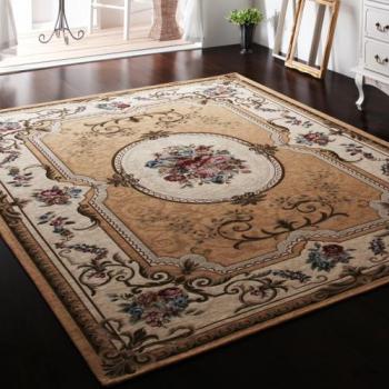 イタリア製ジャガード織りクラシックデザインラグ　【Gragioso　Rosa】グラジオーソ　ローザ