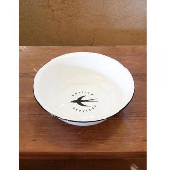 スワローベイシン3個セット ホーロー ナチュラル おしゃれ 白 ホワイト 洗面器 野菜洗い かわいい