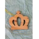 コースタークラウン 木製 コップ敷き キッチン用品 ナチュラル かわいい 紐付き 温もり雑貨