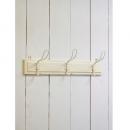 アンティーク3フック ホワイト ハンガー 白 カントリー調 おしゃれ かわいい 木製 壁掛け