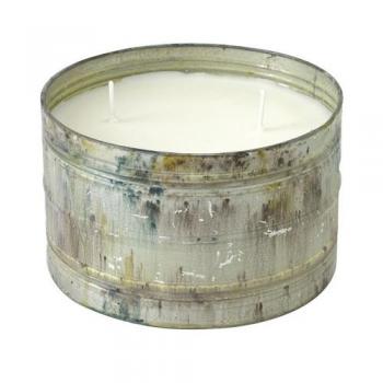 SPICE ブリキ缶入り ピラーアロマキャンドル イングリッシュガーデン Lサイズ 2個セット