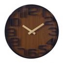 SPICE EDGE 壁掛け時計 GUNMETAL FLAME ブラウン おしゃれ ガレージライク