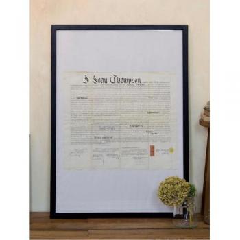 ブラックペイントフレーム B1 フォトフレーム ポストカード 壁掛け 木製 ガラス 黒 シック