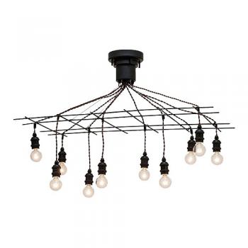 ペンダントライト おしゃれ アンティーク調 レトロ ブラック 電球なし シンプル 幅85