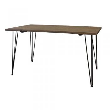 ダイニングテーブル カフェ アンティーク調家具 古材 スチール モミの木 ブラウン 木製 幅140