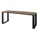 ダイニング ベンチ カフェ アンティーク調家具 古材 スチール モミの木 ブラウン 木製 幅120