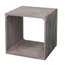 ウッドボックス アンティーク調雑貨 ホワイト シャビー 収納ケース 木製 ラック 高さ40