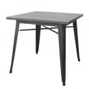 メタルテーブル ダイニングテーブル スチール シルバー インダストリアル モダン オシャレ 高さ75