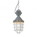 ペンダントライト おしゃれ インダストリアル 1灯 電球付き スチール グレー かっこいい 高さ35