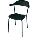 PPチェア ダイニングチェア 椅子 ポリプロピレン ブラック カジュアル オシャレ ポップ 高さ82