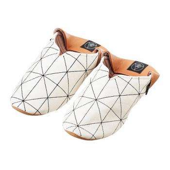 ルームシューズ Lサイズ シンプル おしゃれ スリッパ 部屋履き コットン ホワイト ～27cm