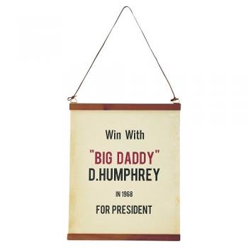 タペストリー ヴィンテージ調 アイボリー おしゃれ 個性的 インパクト 壁かけ ウォール 高さ37