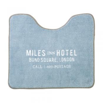 トイレマット かっこいい おしゃれな空間 英語 トイレ グレー アクリル ブルー 幅55