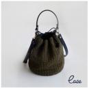 ショルダーバッグ ワインドライン KH モノトーン 合皮 ポリエステル ウール おしゃれ 幅18