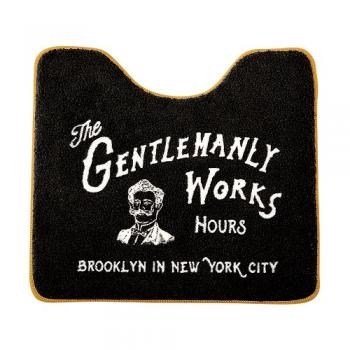 トイレマット かっこいい おしゃれな空間 英語 トイレ ブラック アクリル アメリカン 幅55