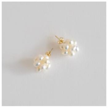 ピアス 淡水パール おしゃれ 真珠 ホワイト 通販