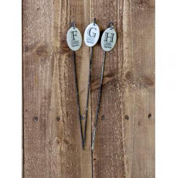 エナメルガーデンスティックB 6本セット ガーデニング 名札 プランター おしゃれ ホーロー