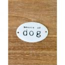 エナメルドアプレートdog 5個セット かわいい ホワイト 白 サインプレート 犬