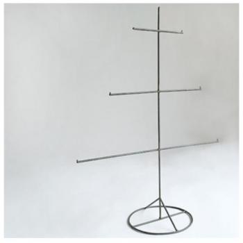 IRON ディスプレイ ラインスタンド シンプル アイアン グレー アクセサリー 高さ72.5