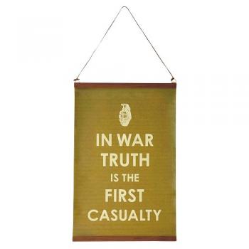 タペストリー ヴィンテージ調 カーキ おしゃれ 個性的 インパクト 壁かけ ウォール 高さ57