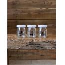 ヨーグルト瓶 モノクロアニマルセット 食品保存容器 ガラス 瓶 おしゃれ キッチン用品  かわいい