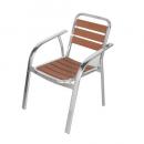 ALUMINUM CAFE CHAIR LBR カフェチェアー ブラウン おしゃれ 椅子 高さ82