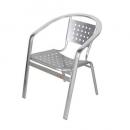 ALUMINUM CAFE CHAIR カフェチェアー シルバー おしゃれ 椅子 高さ74