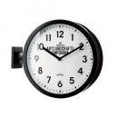 掛け時計 置き時計 お部屋のイメージチェンジ プラスチック ブラック ガラス 2WAY 高さ38