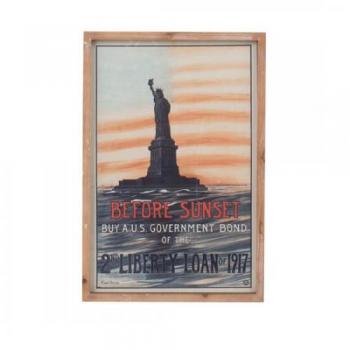 ART FRAME S ''BEFORE SUNSET'' アート フレーム 木製 ガラス 高さ47