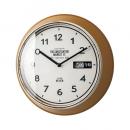 掛け時計 カレンダー お部屋のイメージチェンジ イエロー カジュアル 直径32.5