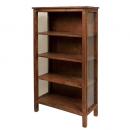 マンゴーウッド4 段シェルフ ライトブラウン 木製 シンプル アンティーク調 北欧テイスト 高さ93